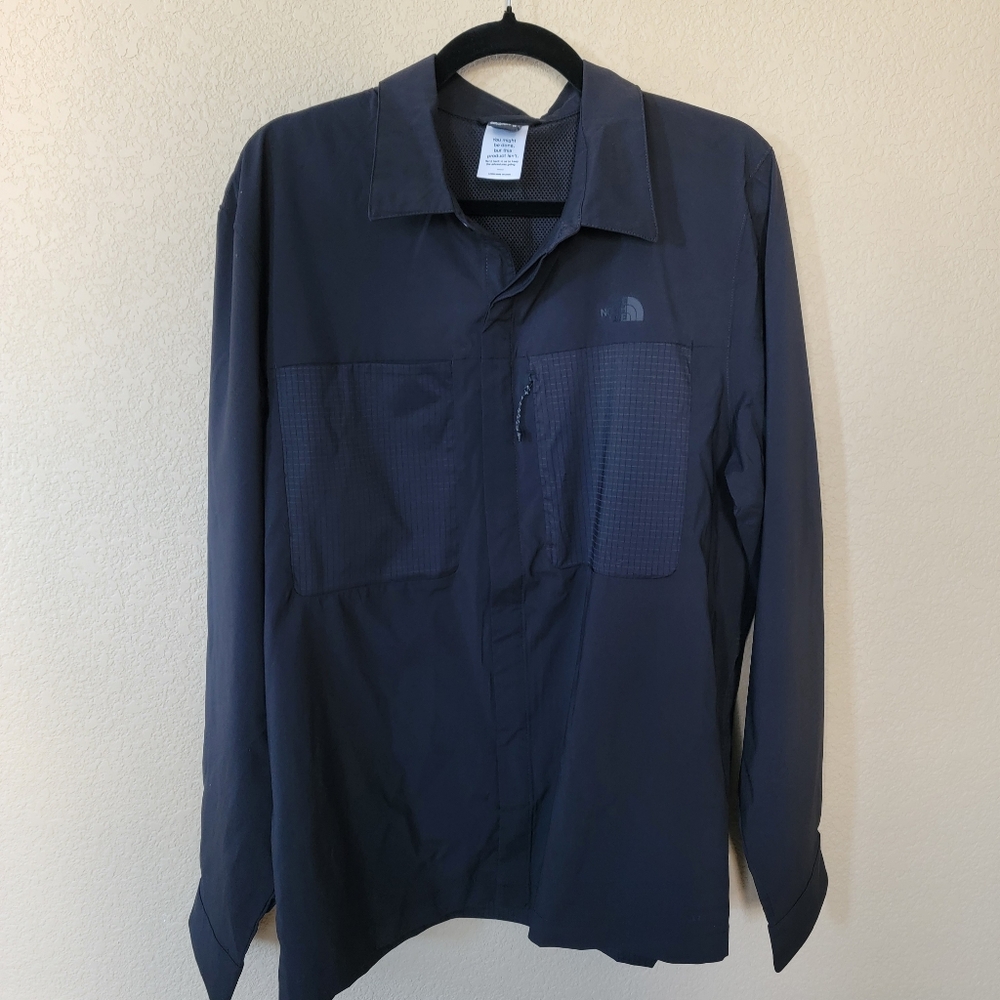 The North Face Men’s Long-Sleeve Lightrange Shirt In Black, Size XL